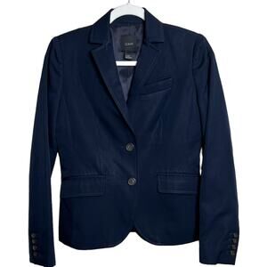 J. Crew Two Button Balzer Navy Blue Size 0